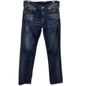 True Religion Slim Big T Jeans 36 Midnight Blue